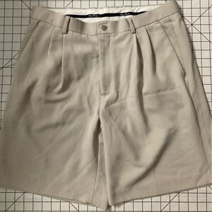 Alan Flusser Men’s Light Khaki Golf Shorts Size 35